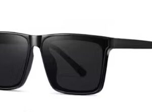 Private Label Men Black Fiber and Plastic Contemporary Mc Stan Sunglasses