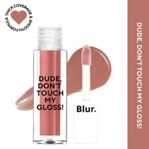 Blur India Dude Dont Touch My Gloss MINI Pigmented AF Non Sticky Mini Gloss Soft Brown
