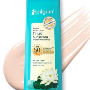 Pilgrim Korean White Lotus Tinted Sunscreen 50ml