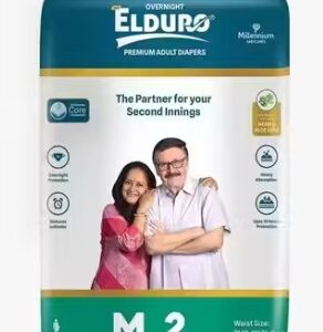ELDURO Adult Diaper Medium Size 2pcs