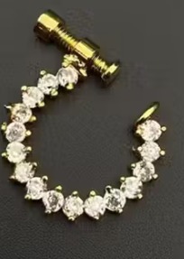 private label Pretty Nose Pin white colour