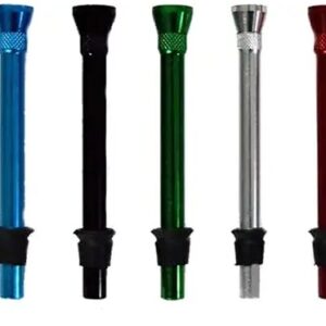 private label Puff Smart Metal Bong Shooter Filters 12cm 5 Pcs Aluminium Outside Fitting Hookah Mouth Tip Multicolor Pack of 5