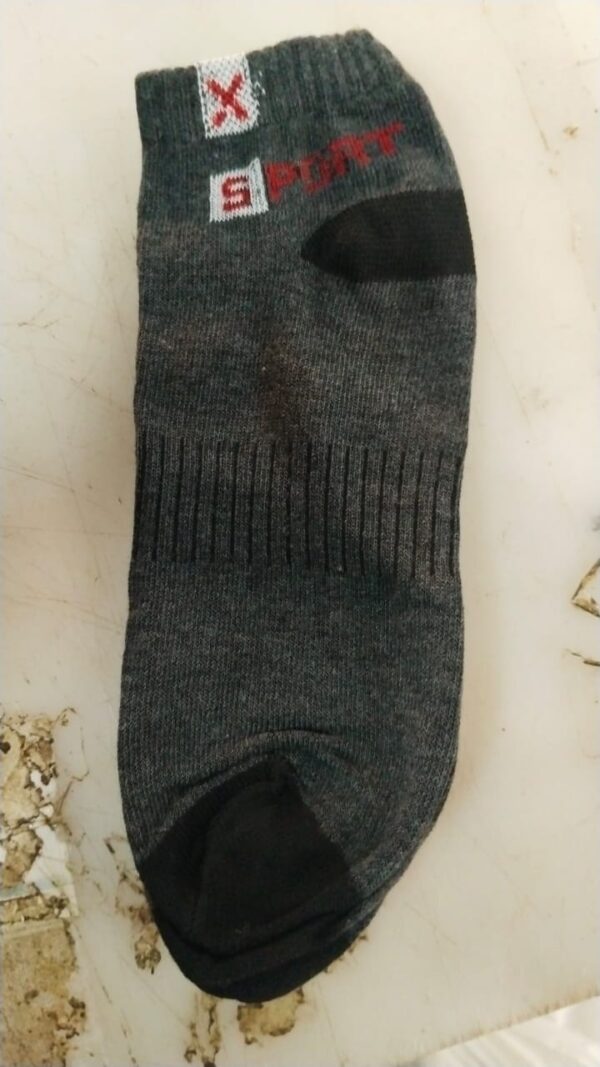 Men Black Printed Colour Casual Socks