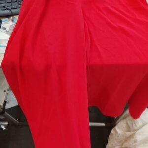 Loose Fit Flared Wide Leg Palazzo Pants For Women Carrat Red Color Size M