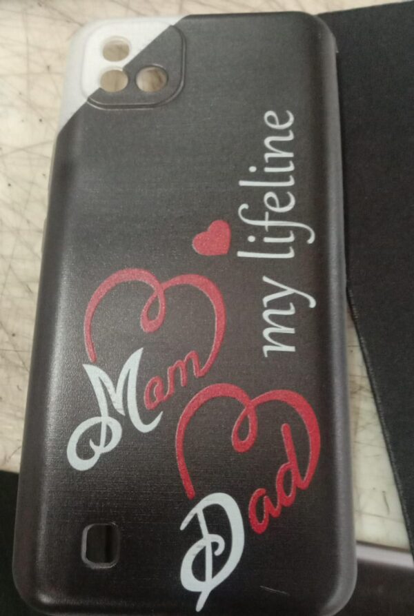 Black Color My Life Print Realme C25 Cover
