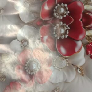 Floral Printed Self Adhesive Wallpaper 1Point5Mtr Pack Of 3