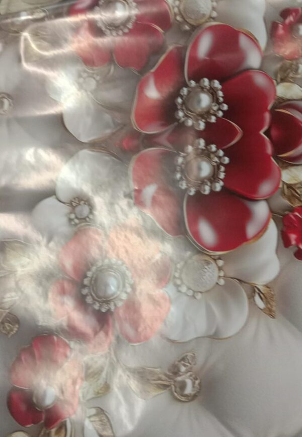 Floral Printed Self Adhesive Wallpaper 1Point5Mtr Pack Of 3