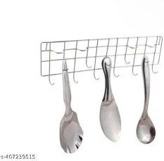 Stainless Steel Multi Purpose Wire Spoon Hanger Holder Hook