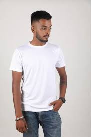 White Colour T Shirt For Men Size M