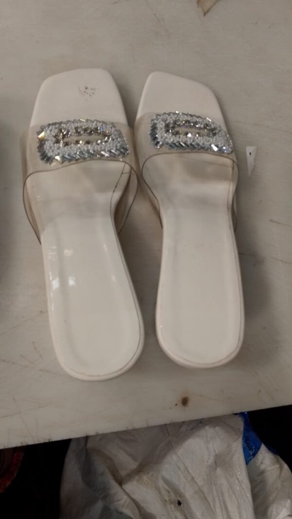 White Color Sandals For Women Size 4
