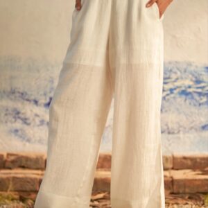 Canopi White Flexease Wide Leg Pants Size L