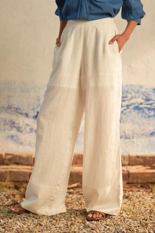 Canopi White Flexease Wide Leg Pants Size L