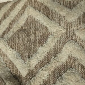 Natural Cotton Export Quality Designer Rug Carpet Bed Side For Bedroom 60Cm X 152Cm Beige Colour