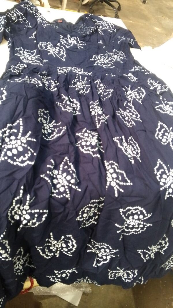 Blue Printed Frock For Women Size L