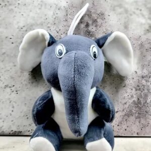 Grey Elephant Soft Toy For Kids