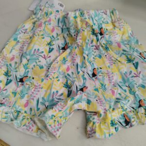 Biskid Multi Cotton Shorts For Kids Girls Size 10 To 12Y