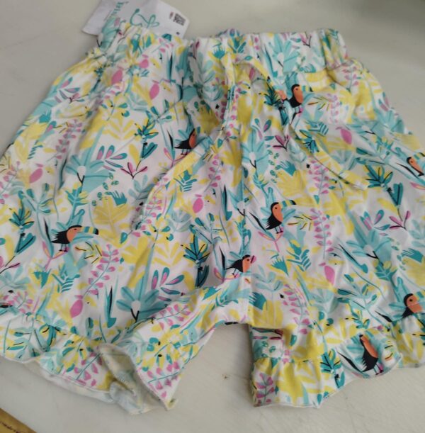 Biskid Multi Cotton Shorts For Kids Girls Size 10 To 12Y
