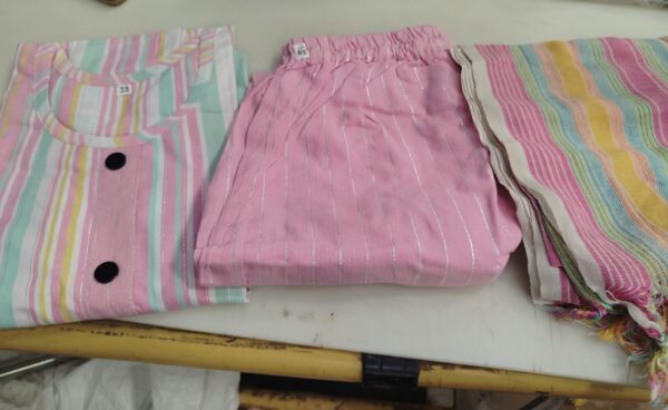 Multi Colour Kurta Set With Dupatta For Women Size Xs