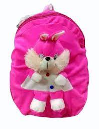 Soft Toy Pink School Bag For Kids