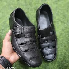 Black Waterproof Monsoon Pvc Rubber Shoes For Men Size 6