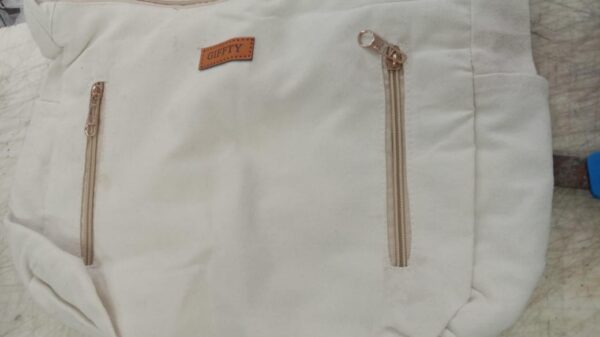 White Cotton Hand Bag For Women