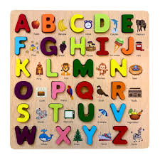 Alphabetical Puzzle Wooden Board