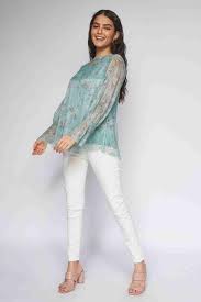 And Floral Polyester Round Neck Womens Straight Top Size 14