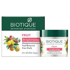 Biotique Fruit Brightening Depigmentation Tan Removal Face Pack 75Gm