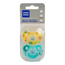 Meme Baby Pacifier 2Pcs Yellow And Green Colour