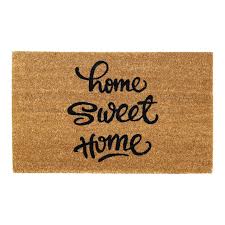 Home Sweet Home Printed Natural Coir Door Mat