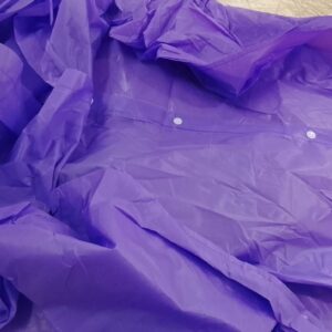 White Raincoat With Waterproof For Black Colour Free Size