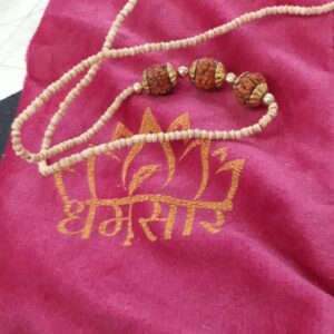 Dharamsala Original 3 Rudraksh Tulsi Mala Man In Women