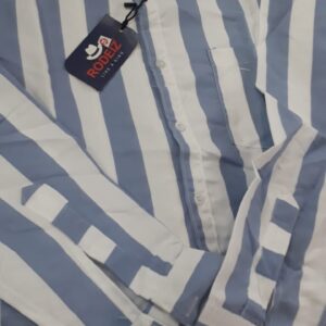 Rodiez Men Slim Fit Striped Spread Collar Casual Shirt Size Xl