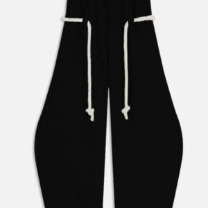 Eversion Black Baggy Barrel Sweatpants Size S