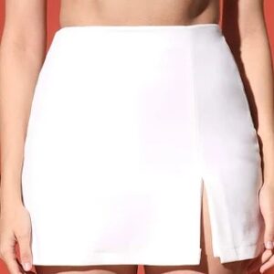 Zastraa Womens Skirt White Size S