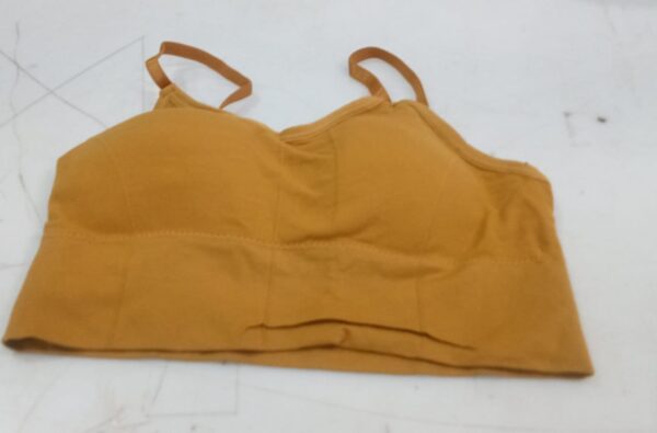 Womens Padded Sport Bra Mustard Colour Size 30