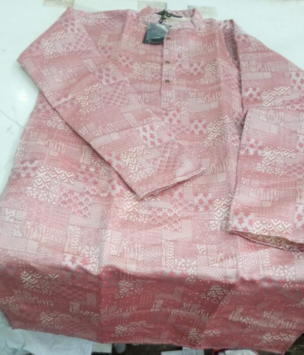 Sojanya Silk Kurta For Men Size L Pink