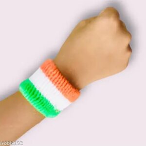 Independence Day Special Indian National Flag Tiranga Wrist Band 3 Pair