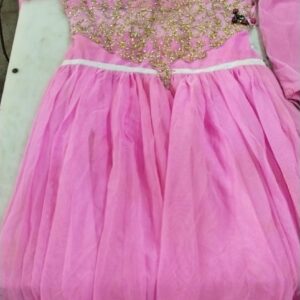 Women Pink Printed Colour Fancy Dress Size M