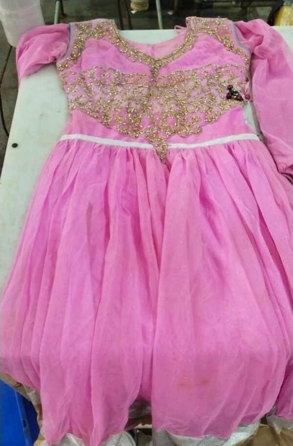 Women Pink Printed Colour Fancy Dress Size M