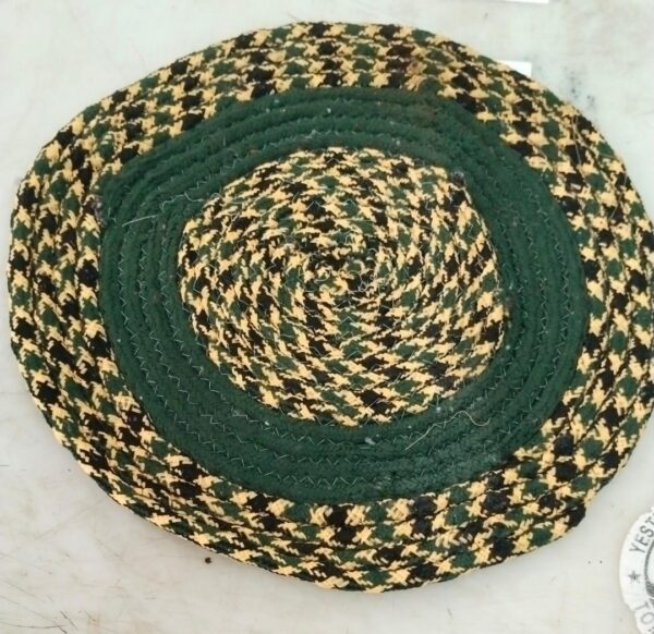 Multicolour Solid Oval Shape Cotton Doormats
