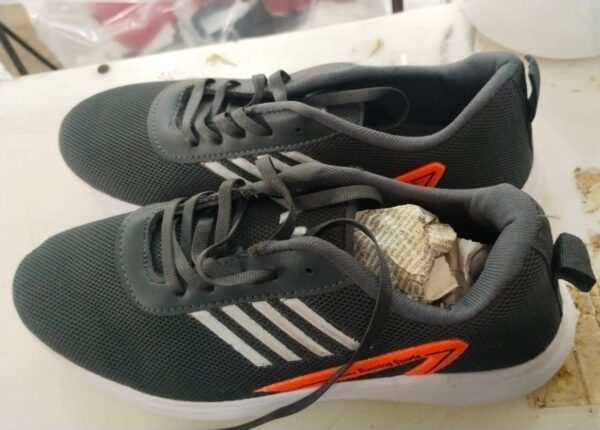 Oscar Men Grey Printed Colour Sports Shoes Size 9