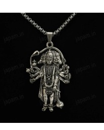 Japan Silver Plated Panchmukhi Hanuman Ji Necklace