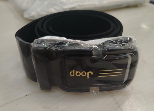 Black Colour Fabric Belt For Men