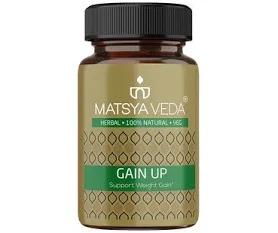 Matsya Veda Gain Up Weight Gain 60 Capsule
