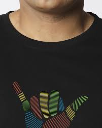 Bewakoof Men Graphic Print Round Neck Pure Cotton Black T Shirt Size L