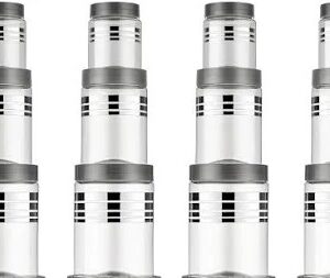 Grey And Transparent 12 Pieces Airtight Kitchen Storage Containers
