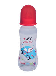 Mee Mee Feeding Bottle Premium Plastic Red 250 Ml