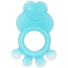 Mee Mee Multi Textured Silicone Teether Blue 1 Pc