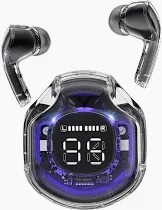 Ultrapods Pro Wireless Earbud Battery Percentage Digital Display Bluetooth Black